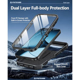 iPhone 17 Pro Max Premium Case with Built-in Screen Protector Kickstand