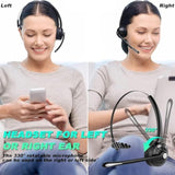 Trucker Bluetooth Headset With Microphone, Wireless Headphone With Microphone,