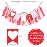 Valentines Day 1St Birthday High Chair Banner - Little Sweetheart One Birthday Banner, Happy Valentines Day Highchair Garland, Valentine Heart First Birthday Party Decoration, Valentines Theme Party Photo Props For Girls 1St Birthday