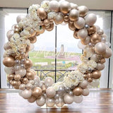 60PCS Nude White Gold Balloons for Boho Wedding, Birthday & Party Decorations