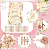 Baby Shower Games Supplies 1 Pcs Don'T Say Baby Clothespin Game Wooden Tabletop Sign With Stand And 50 Mini Natural Clothespins Floral Themed Clothes Pins Gender Reveal Party Decoration