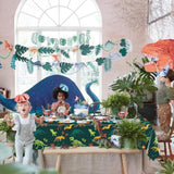 4 Dinosaur Tablecloths - 51 X 86.6 Dinosaur Fossil Table Cover, Rectangular Table Decorations For Kids Boy Baby Shower Birthday Party Supplies