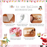 Christmas Gingerbread House Happy Birthday Party Decorations 140Pcs Gingerbread Balloon Arch Garland Kit Winter Merry Xmas Pink Bday Snowflake Candyland Banner Backdrop