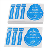 50pcs Dust Removal Stickers, Computer Cellphone Tablet Screen Cleaning Decals, 8 x 5cm Laptop Absorber LCD Dusting Stickers Tools for Cell Phone