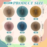 18 Pcs Boho Hanging Paper Fans Decor Back To School Paper Fans Round Garlands Bulletin Board Classroom Decorations For Party Supplies Classroom Decor