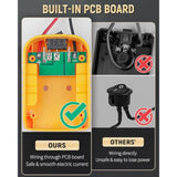 2 Pack Power Wheel Adapter For Dewalt 20V Battery With Switch, Dc Power Adapter For Rc Car Truck Diy & Robotics, Conversion With Fuse Switch 12 Awg Wires