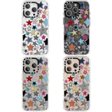 For Iphone 16 Pro Case Tpu+Pc Premium Painted Anti-Drop Phone Case Superior Shock Absorption Military-Grade Drop Protection Multicolor Star Graffiti Design Phone Case