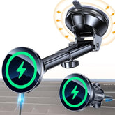 For Magsafe Car Mount Charger?Ultra Magnet?Magnetic Phone Holders For Your Car Charger?Windshield+Vent+Dash?Magnetic Wireless Car Phone Holder Charger Car Mount For Iphone 16 Pro Max 15 14 13