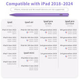 Stylus Pen For Apple Ipad 2025-2018, Faster Charge Apple Pencil For Ipad, With Tilt Sensitivity & Palm Rejection & Magnetic, Compatible Ipad 10/9/8/7/6, Pad Air 3/4/5, Pro 12.9"/11", Mini 6/5, M2, M4