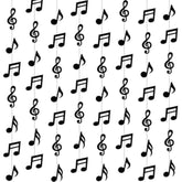 8 Pcs Music Notes Party Decorations Musical Birthday Hanging Decorations Music Notes Paper Garland Banner For 50S 80S Birthday Baby Shower Wedding Party Supplies Ceiling Decor(Black)