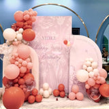 Orange Pink White Balloon Arch Kit: 155 Piece Party Decor