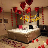 Valentines Day Decor, 1113Pcs Red Felt Garland Hanging String Hearts,
