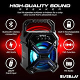 Portable Wireless Bluetooth For Iphone, Android, Ipod And More - Rechargeable Bluetooth Speaker For Kids & Adults - Mini Speaker With Party Lights, For Hiking, Camping, Picnic And Boating