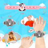 Party Favors For Kids Pop Bracelets 24 Pack Animal Fidget Bracelets,Birthday Gifts,Goodie Bag Stuffers,Carnival Prizes,Classroom Prizes