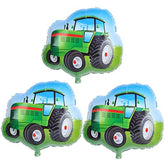 Tractor Balloon Jumbo Tractor Shaped Aluminum Foil Mylar Balloons For Farm Themed Party Birthday Baby Shower Decoration Supplies 25.5 X 25 Inch 3Pcs