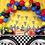 24 Pieces Race Car Party Supplies Include Traffic Cones Checkered Flag