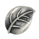 12 Pieces Leaf Metal Shank Buttons 18Mm X 13Mm (Antique Silver)