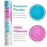 Gender Reveal Powder Smoke Bombs - 3 Pink & 3 Blue Poppers, Biodegradable