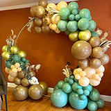 Sage Green Balloon Arch Kit: 135-Piece Woodland Bear Baby Shower Decor