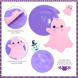 20pcs Halloween Hanging Swirls, Colorful Ghost Foil Ceiling Decorations for Party