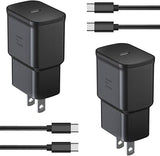 2 Pack 25W USB C Fast Charger with 6FT Cable for Samsung Galaxy Google Pixel iPhone