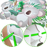 Kaola Birthday Party Decorations Koala Happy Birthday Door Signs Koala Theme Cutouts Banners For Jungle Safari Birthday Party Wild One Party Baby Shower Supplies