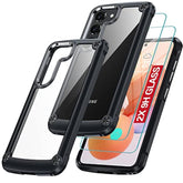 Galaxy S23 Case with 2Pcs Tempered Glass Screen Protector & Built-in 4 Airbags