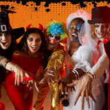 24 Pcs Spooky Boo Halloween Bracelets Polymer Clay Beaded Stretch Bracelets Letter Boho Jewelry For Women Halloween Party Favors For Family Friend Accessory Gift(Orange And Black)