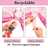 12 Pieces Gender Reveal Football Balloons Includes 6 Pink Bow And 6 Football Foil Balloons Decoration Supplies Party Accessories For Gender Reveal Party, Baby Shower, Birthday