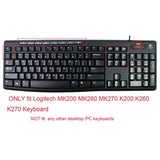 Ultra Thin Silicone Keyboard Protective Skin Cover Compatible With Logitech K2