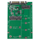 2 In 1 Mini Pci-E M.2 Ngff + Msata Ssd Solid State Drive To Sata 3.0 Conversion Apter Board Converter Card With 2 Pack Screw Nut Kit (Sata3 / M)
