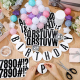 Giant Friendship Bracelet Garland Kit, Diy Birthday Banner With Letters Ball Jumbo Customizable Friendship Bracelet Decor For Halloween Christmas Wedding Party(Macaron)