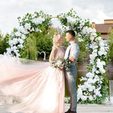 Round Backdrop Stand, Arch Backdrop Stand Metal Balloon Arch Stand Wedding Arch Photo Background: For Wedding Baby Shower Birthday Party Supplies Decorations