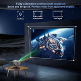 1080P Native Projector 4K, 600 Ansi Lumens, Wifi And Bluetooth, Built In Apps, Electric Focus & Auto Keystone, Mini Portable Projector For Outdoor Movies Home Theater (2026 Upgrade)