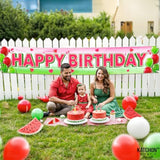 Large Watermelon Birthday Decorations -120X20 Inch, Watermelon Happy B