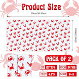 2 Pcs 54 X 108 Inch Crab Boil Party Table Cloth Summer Seafood Party Supplies Plastic Crab Tablecover Decorations Rectangular For Sea Animals Dining Kitchen Centerpiece