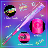 30 Pcs Colorful Glow Wands Bulk Party Supplies for Events and Celebrations