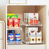 2 Sets Of 2-Tier Multi-Purpose Bathroom Under Sink Organizers And Storage, Stackable Kitchen Pantry Organization, Pull Out Medicine Cabinet Organizer With 8 Movable Dividers
