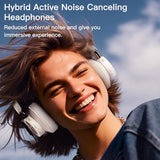 Active Noise Canceling Headphones, Wireless Over Ear Bluetooth Headphones, Hi-Res Audio, Prolonged Battery Life, Deep Bass, Comfortable Foam Ear
