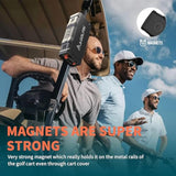 Golf Cart Speaker, 36H Playtime Magnetic Bluetooth Speaker For Golf Cart, 30W Loud Stereo Sound Ipx7 Golf Speaker With Bicycle Mount, Hook & Light Design, Golf Accessories For Men