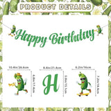 Pickle Happy Birthday Banner, Pickle Party Decorations, Funny Pickle Garland Party Supplies, Cartoon Funny Fruit Cucumber For Pickle Birthday Party