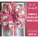 Hot Pink Ribbon Wired 1.5 Inch Pink Wired Ribbon Pink Burlap Ribbon Wi