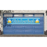 Oktoberfest Fence Banner For German October Fest Themed Party Decoration Blue Bavarian Flag Check Hanging Banners For Beer Party Supply