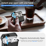 For Airpods Pro 2 Case With Phone Stand & Sefety Lock, Auto-Open Airpod Pro Case For Apple Airpods Pro 2Nd/1St Gen, Compatible With Magsafe, Shock Protective Airpod Case With Cleaner,Keychain