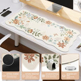Xxl Large Mouse Pad For Desk, Anti-Slip Big Mousepad With Stitched Edges, Keyboard Pad Mouse Mat For Computer (Beige)