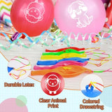 36 Pcs Farm Animals Punch Balloons With Rubber Band Handle Heavy Duty Farm Animals Themed For Kids Party Favors