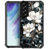 Case For Samsung Galaxy S22,Military-Grade Tpu Protection With Shock-Absorbing Edges,Slim Anti-Drop Compatible With Samsung Galaxy S22 Case -Stained Glass Unique Magnolia