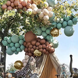 Sage Green Balloon Arch Kit: 135-Piece Woodland Bear Baby Shower Decor