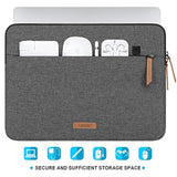 360° Protective Laptop Sleeve Case For 13 Inch New Macbook Air M4 A3240 2025, M3 A3113, M2 A2681, M1 A2337, 13" Macbook Pro M2 M1, 13-Inch Ipad Air M3 / Ipad Pro M4 With Accessory Bag, Dark Gray