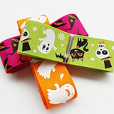 12 Yards 1" 25Mm Halloween Grosgrain Ribbon Assorted Wizard Pumpkin La